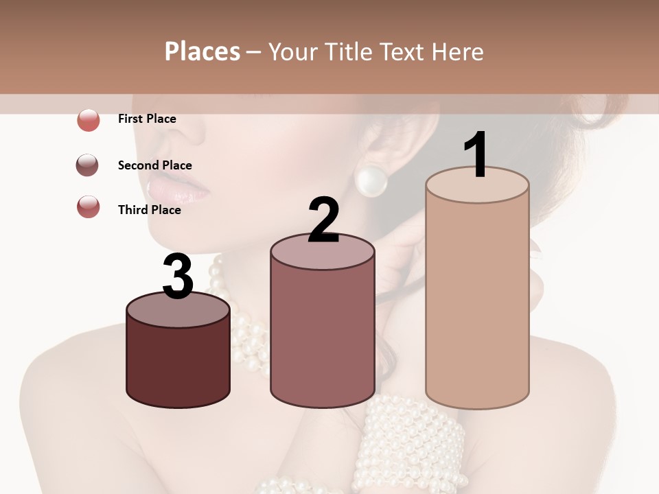 Beauty Posing Woman PowerPoint Template