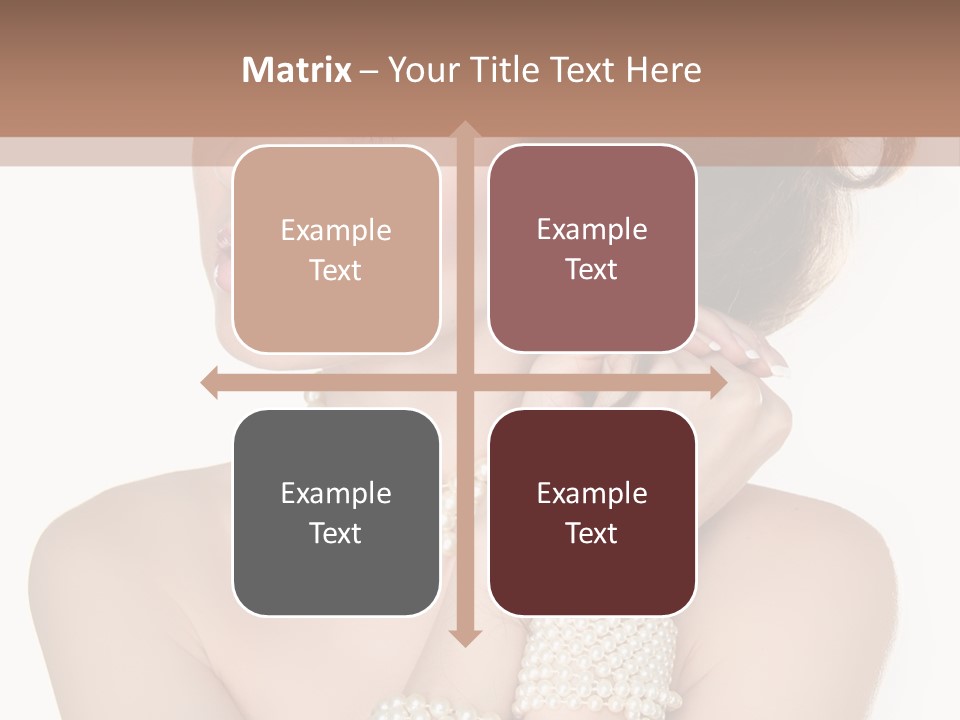 Beauty Posing Woman PowerPoint Template