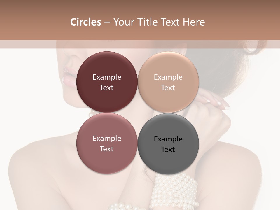 Beauty Posing Woman PowerPoint Template