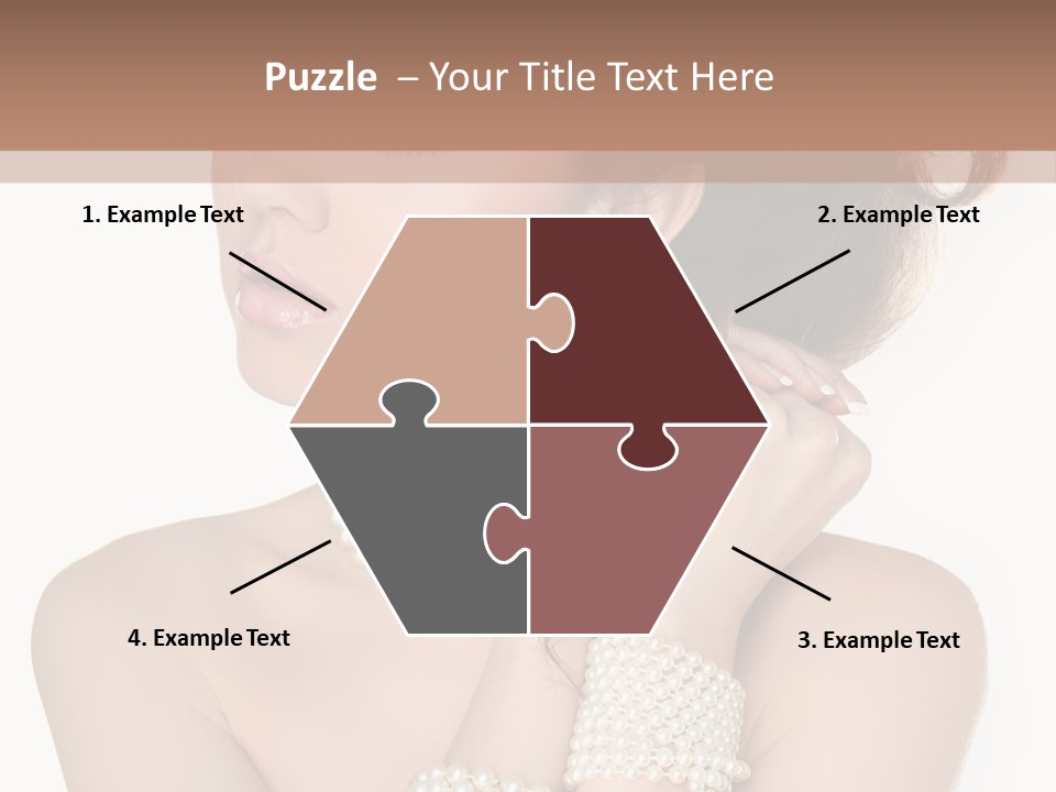 Beauty Posing Woman PowerPoint Template