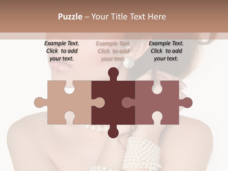 Beauty Posing Woman PowerPoint Template