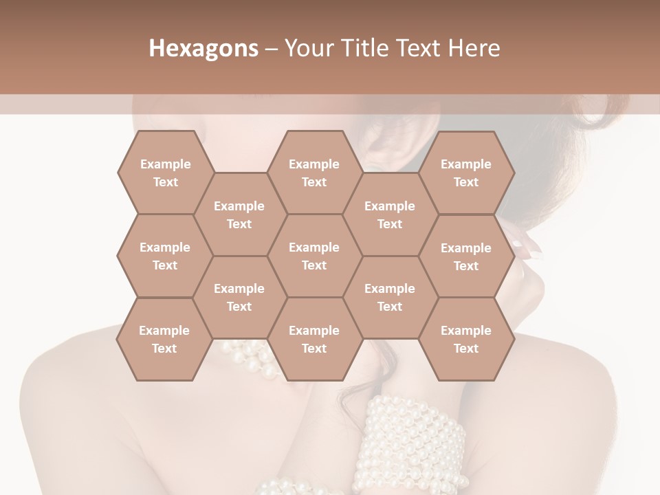 Beauty Posing Woman PowerPoint Template