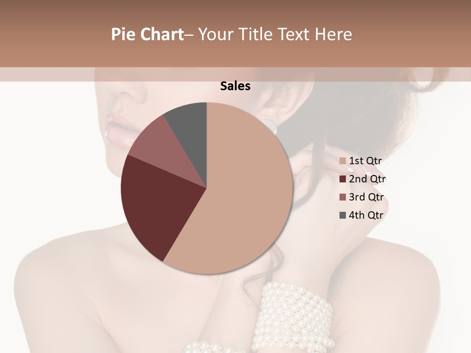 Beauty Posing Woman PowerPoint Template