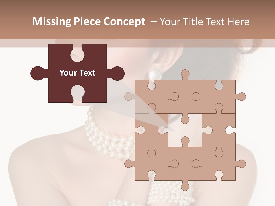 Beauty Posing Woman PowerPoint Template