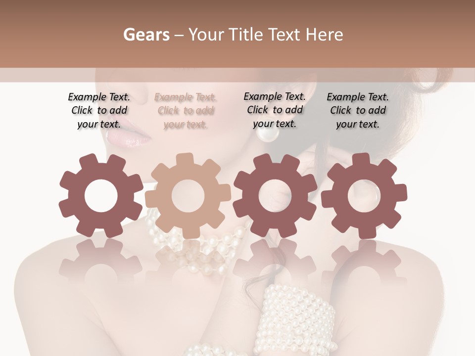 Beauty Posing Woman PowerPoint Template