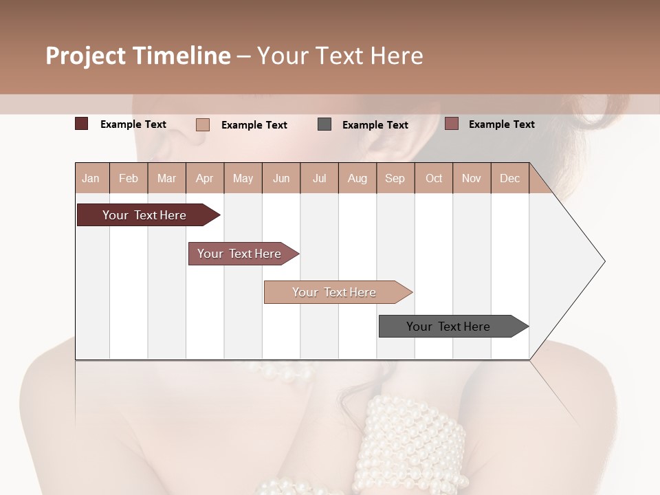 Beauty Posing Woman PowerPoint Template