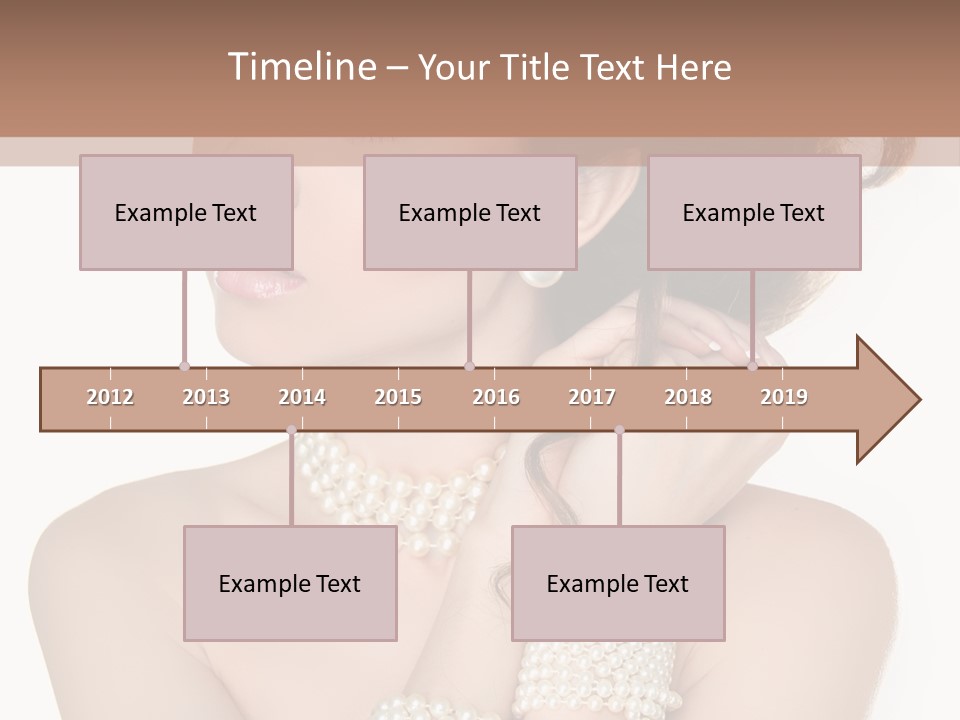 Beauty Posing Woman PowerPoint Template