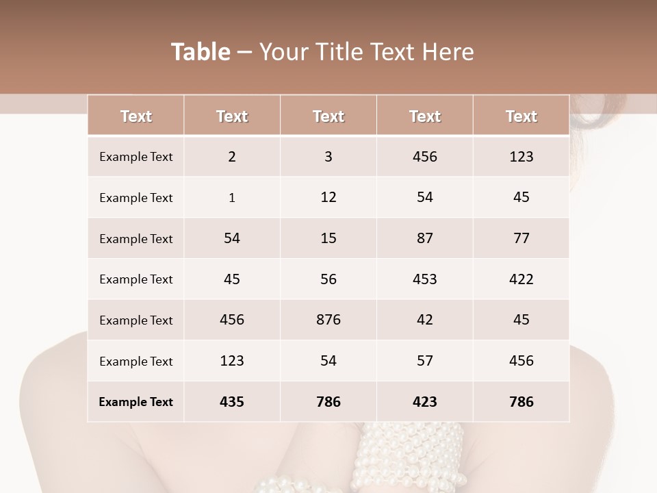 Beauty Posing Woman PowerPoint Template