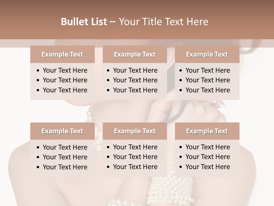 Beauty Posing Woman PowerPoint Template