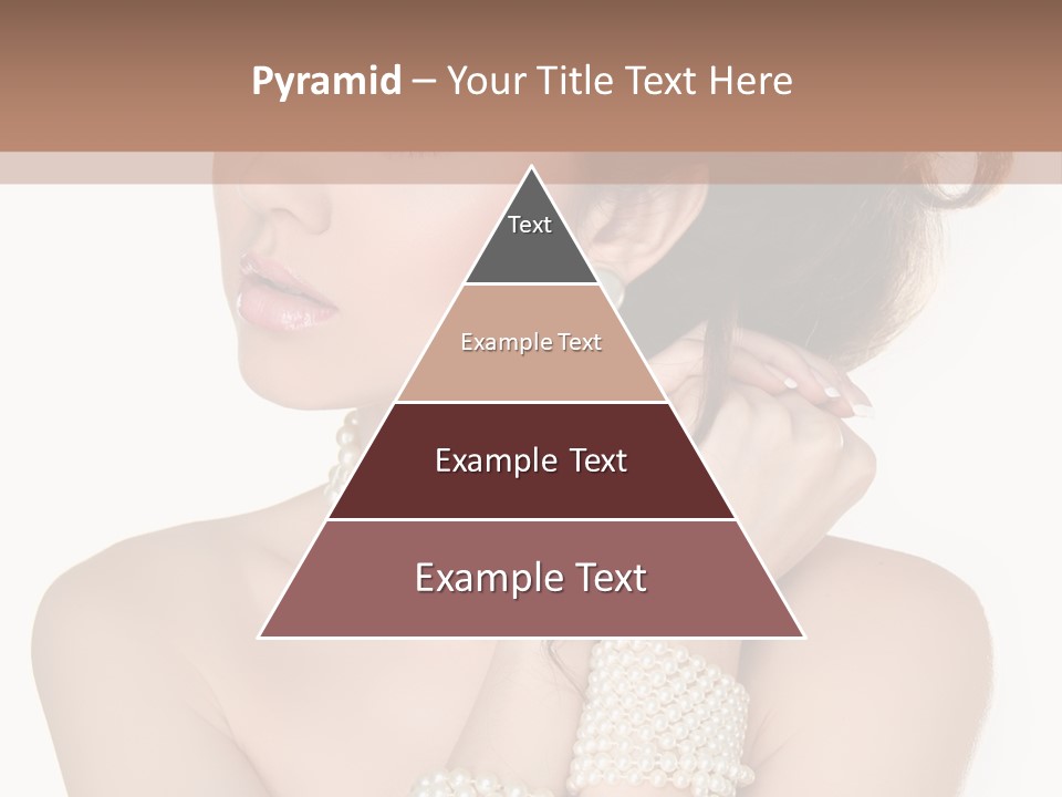 Beauty Posing Woman PowerPoint Template