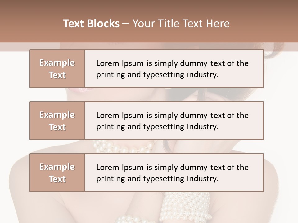 Beauty Posing Woman PowerPoint Template