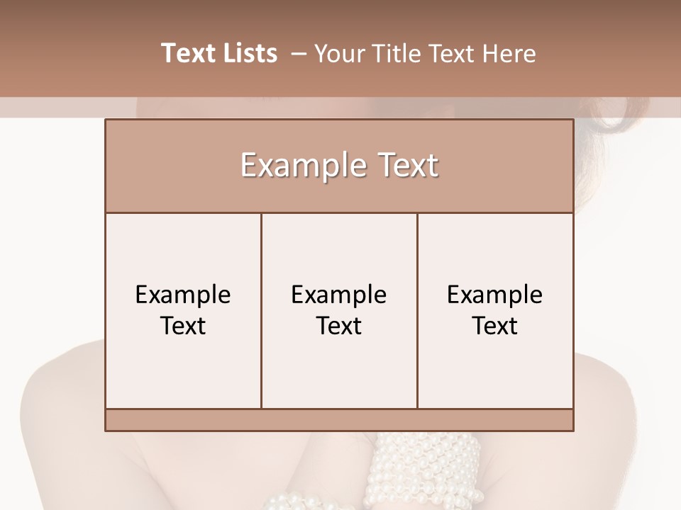 Beauty Posing Woman PowerPoint Template
