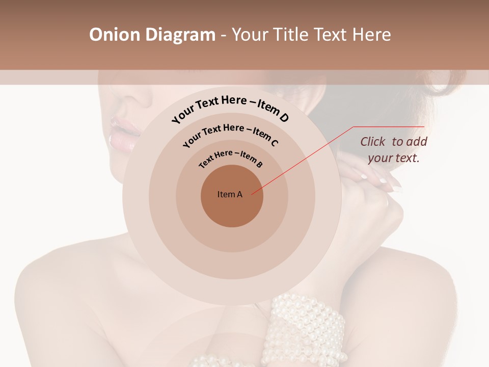 Beauty Posing Woman PowerPoint Template