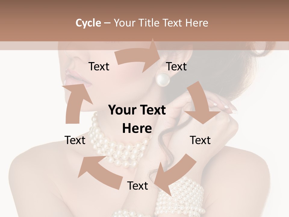 Beauty Posing Woman PowerPoint Template