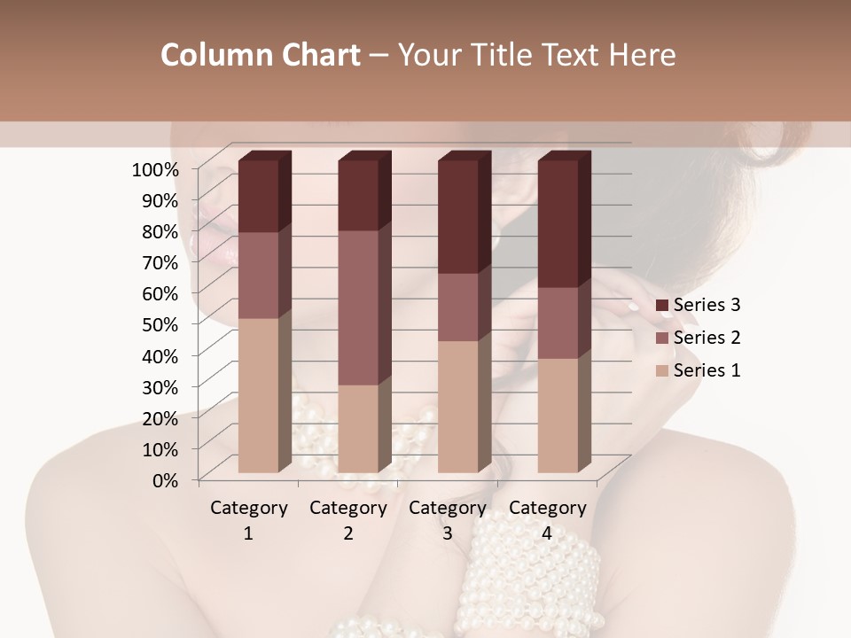 Beauty Posing Woman PowerPoint Template