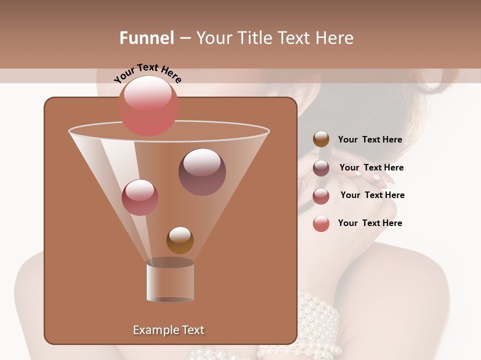 Beauty Posing Woman PowerPoint Template