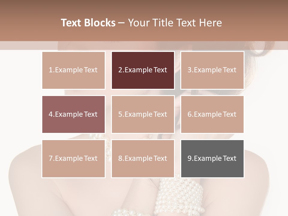 Beauty Posing Woman PowerPoint Template