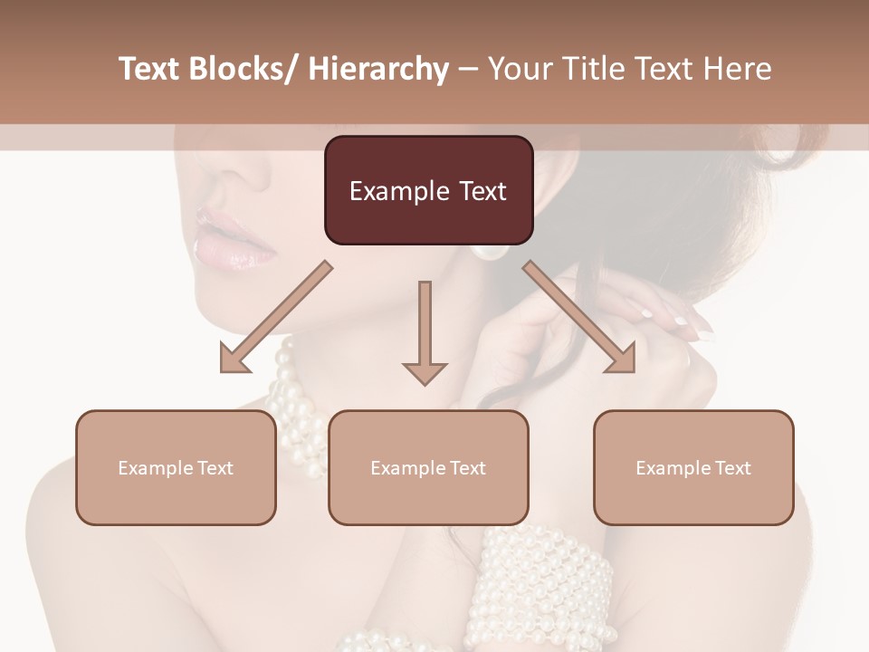 Beauty Posing Woman PowerPoint Template