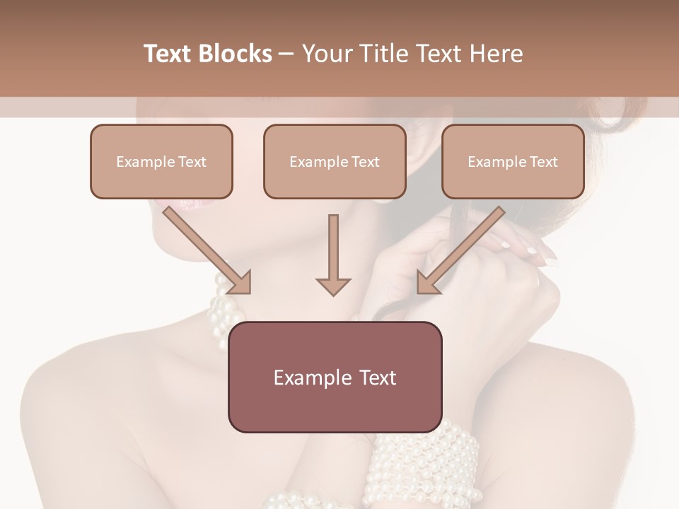 Beauty Posing Woman PowerPoint Template