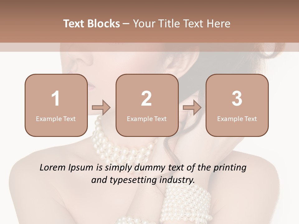 Beauty Posing Woman PowerPoint Template