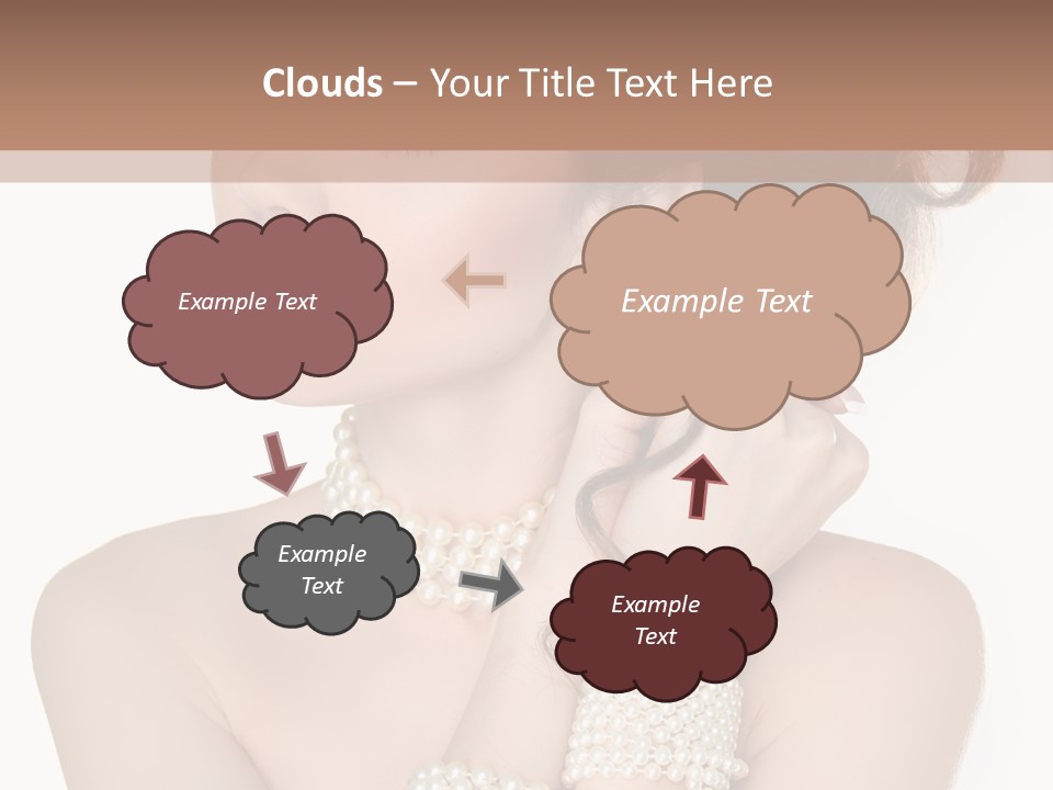 Beauty Posing Woman PowerPoint Template