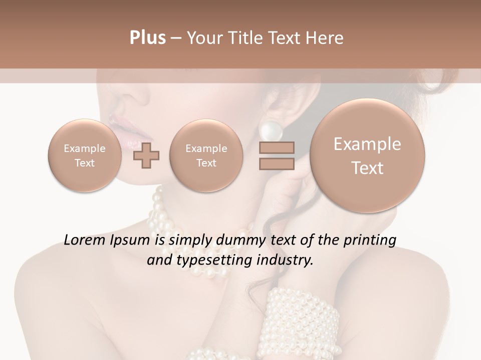 Beauty Posing Woman PowerPoint Template