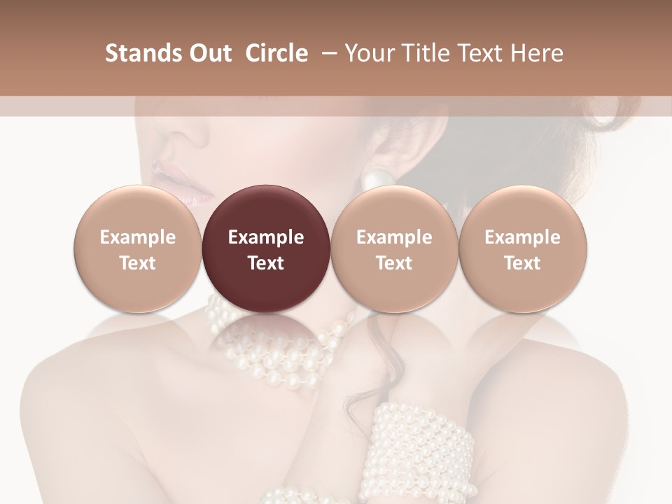Beauty Posing Woman PowerPoint Template