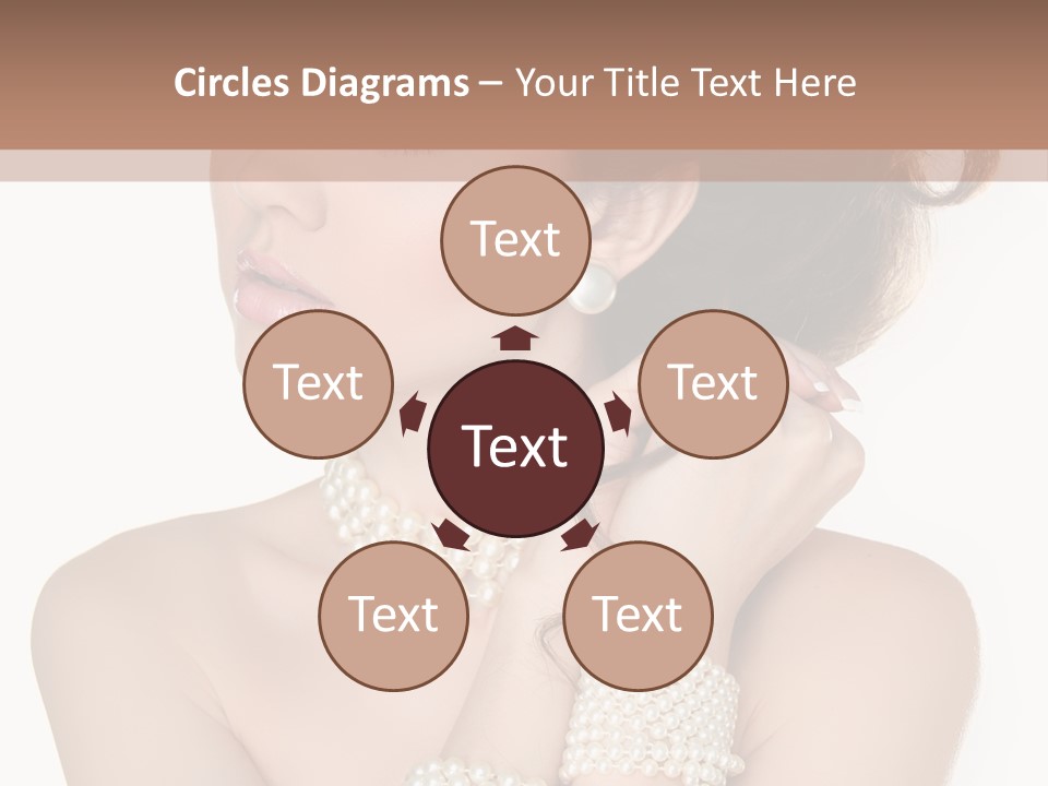 Beauty Posing Woman PowerPoint Template