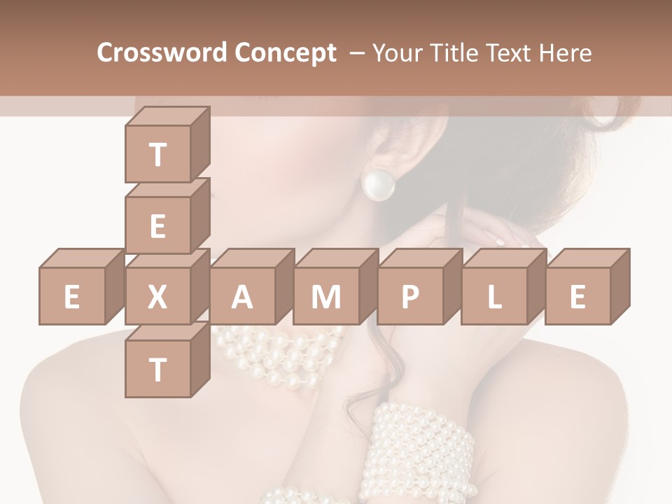 Beauty Posing Woman PowerPoint Template