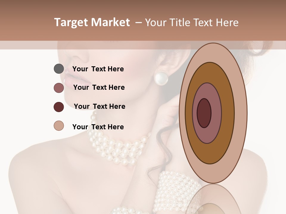 Beauty Posing Woman PowerPoint Template