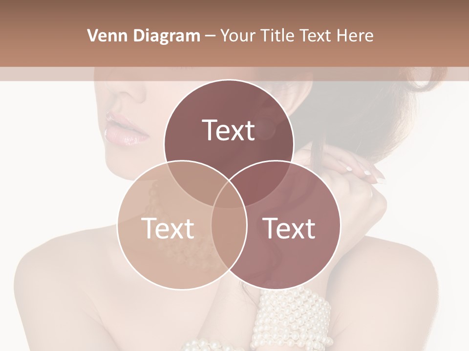 Beauty Posing Woman PowerPoint Template