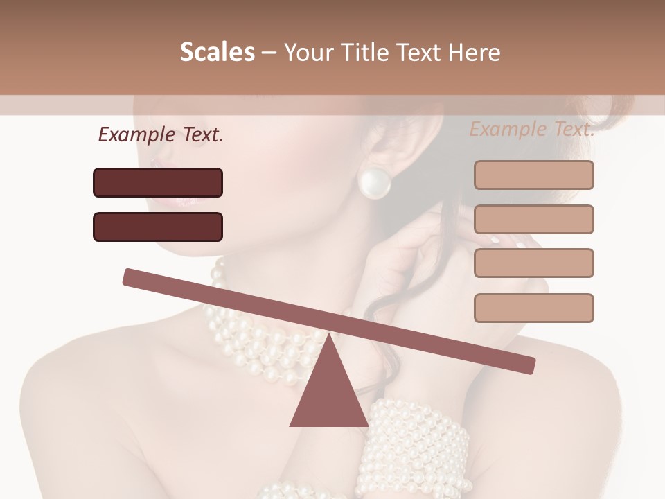 Beauty Posing Woman PowerPoint Template