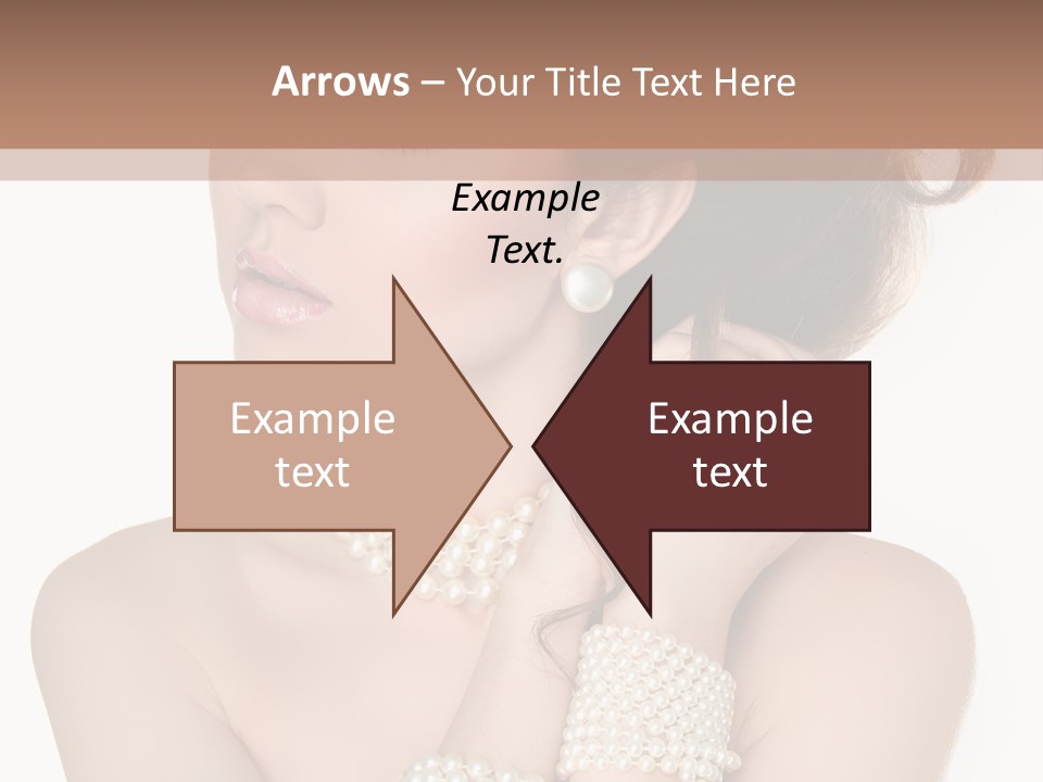 Beauty Posing Woman PowerPoint Template