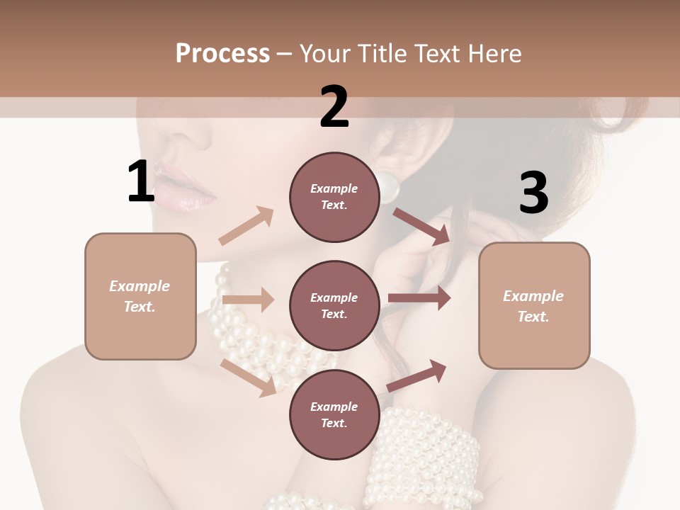 Beauty Posing Woman PowerPoint Template