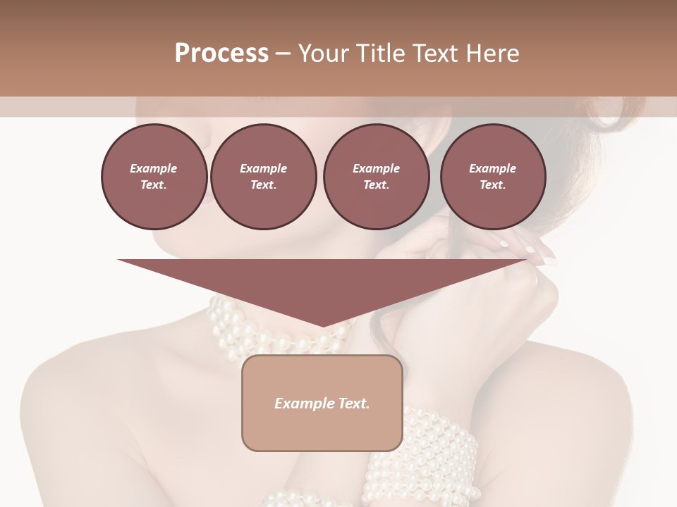 Beauty Posing Woman PowerPoint Template