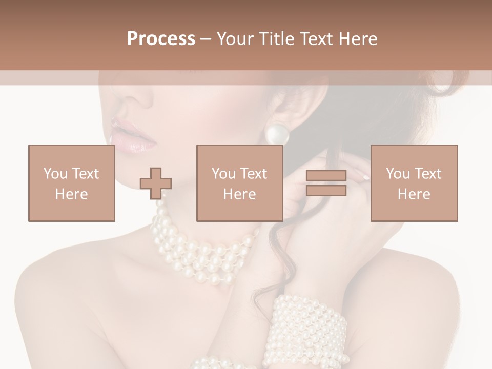 Beauty Posing Woman PowerPoint Template