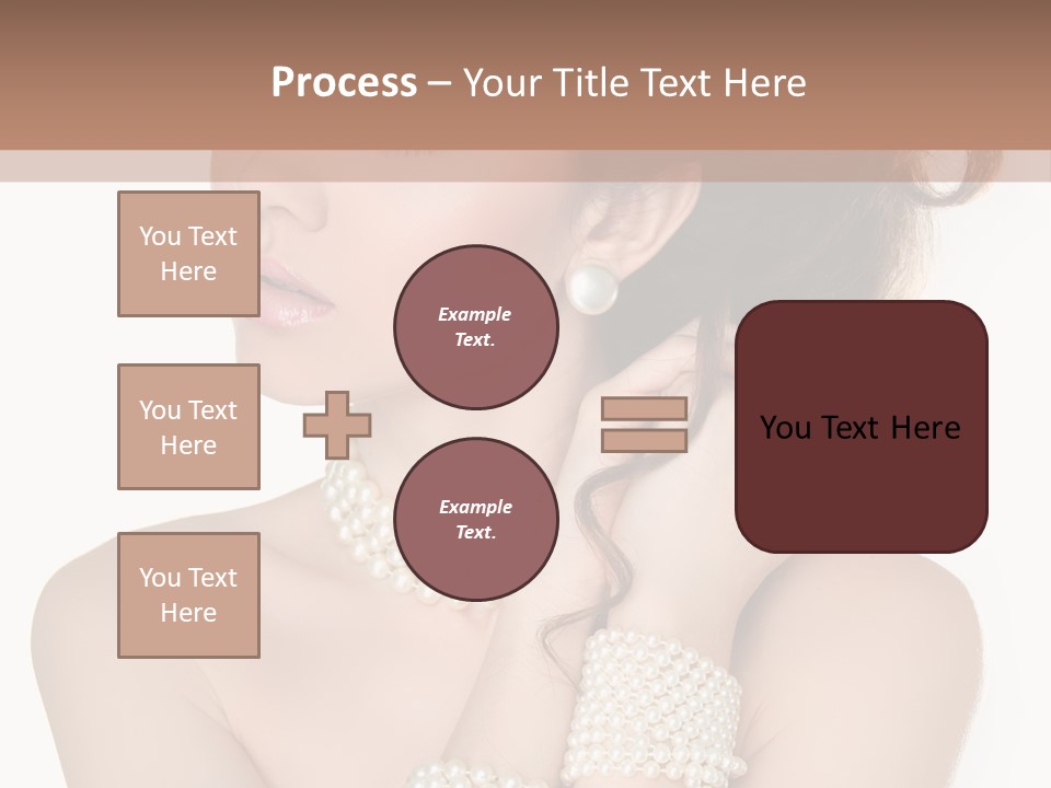 Beauty Posing Woman PowerPoint Template