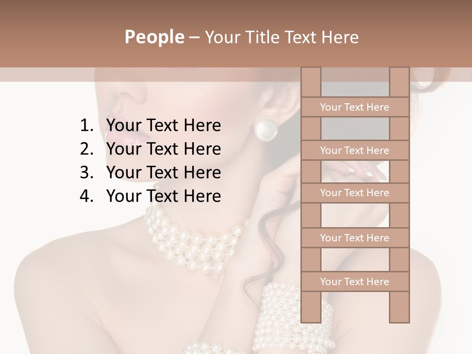 Beauty Posing Woman PowerPoint Template