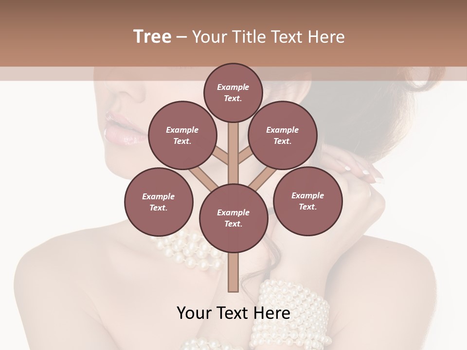 Beauty Posing Woman PowerPoint Template