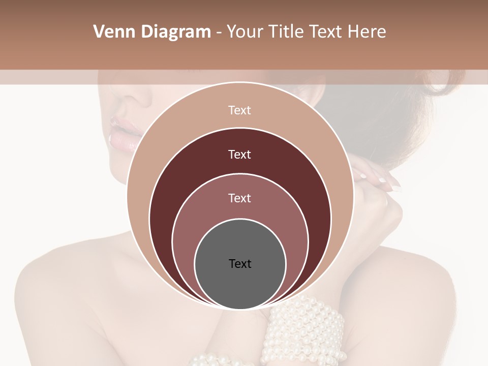 Beauty Posing Woman PowerPoint Template