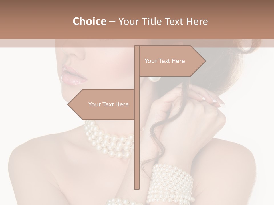 Beauty Posing Woman PowerPoint Template