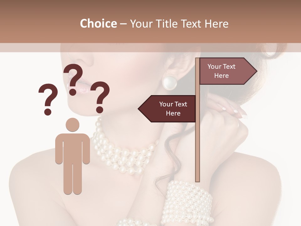 Beauty Posing Woman PowerPoint Template