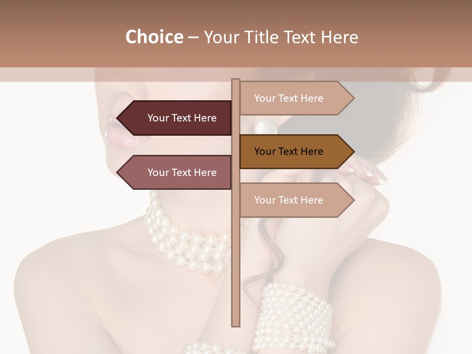 Beauty Posing Woman PowerPoint Template