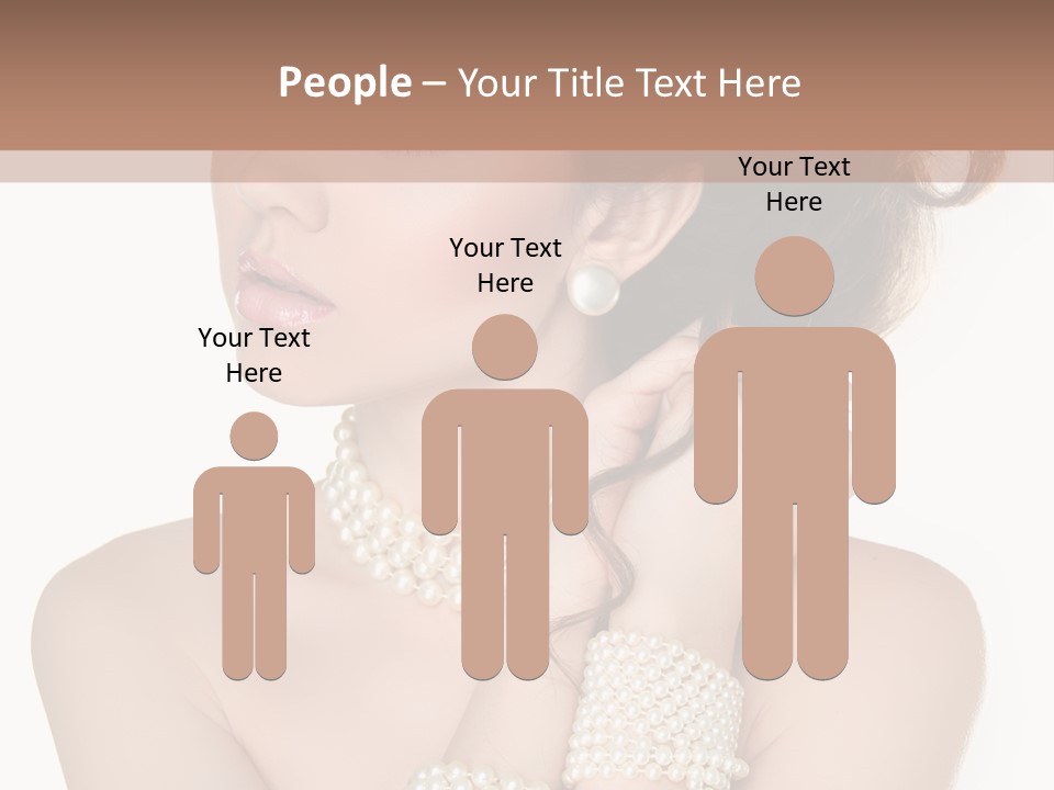 Beauty Posing Woman PowerPoint Template