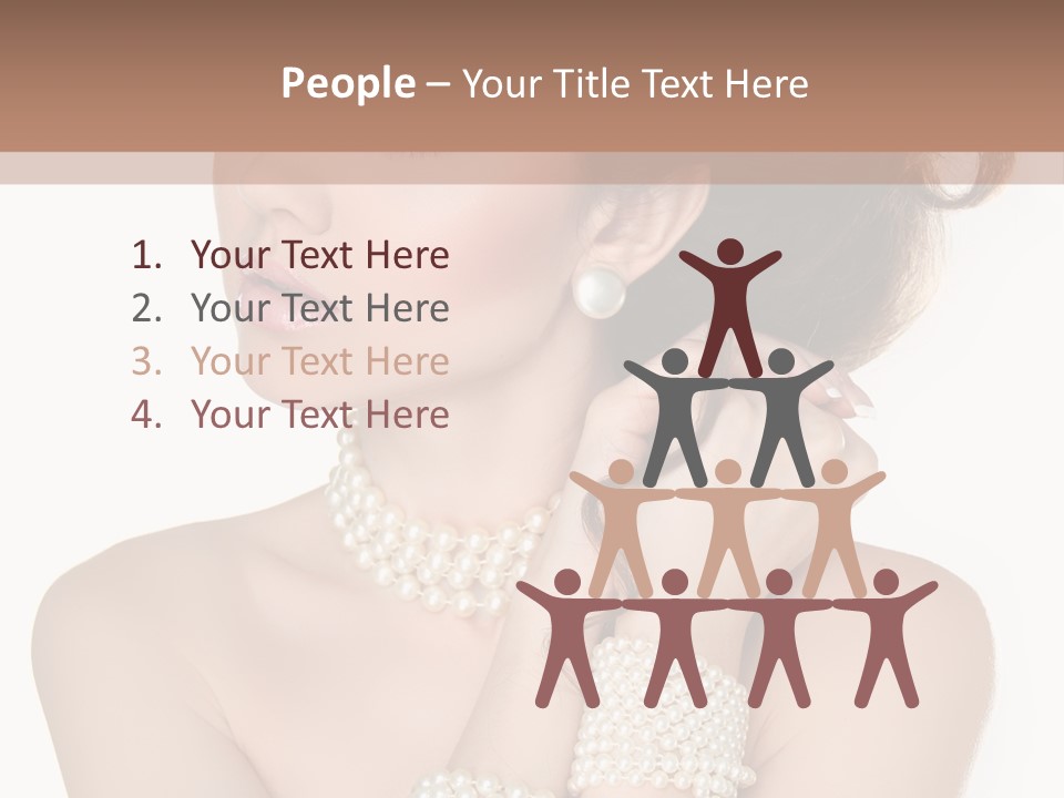 Beauty Posing Woman PowerPoint Template