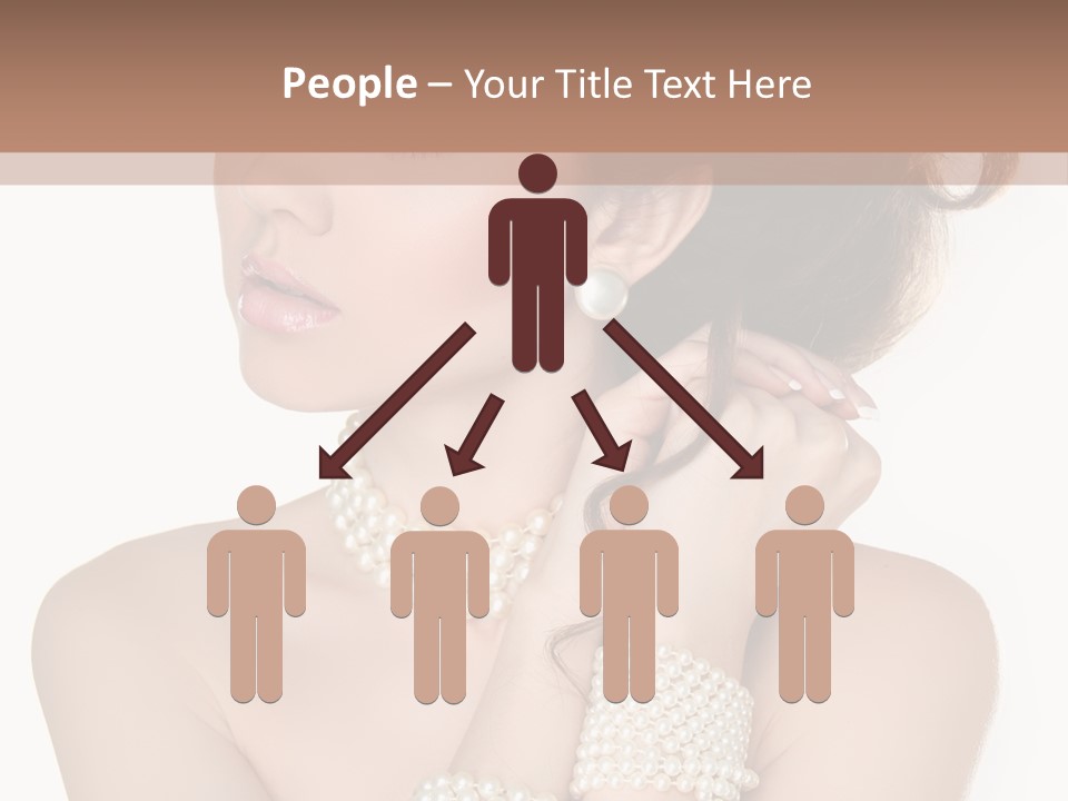 Beauty Posing Woman PowerPoint Template