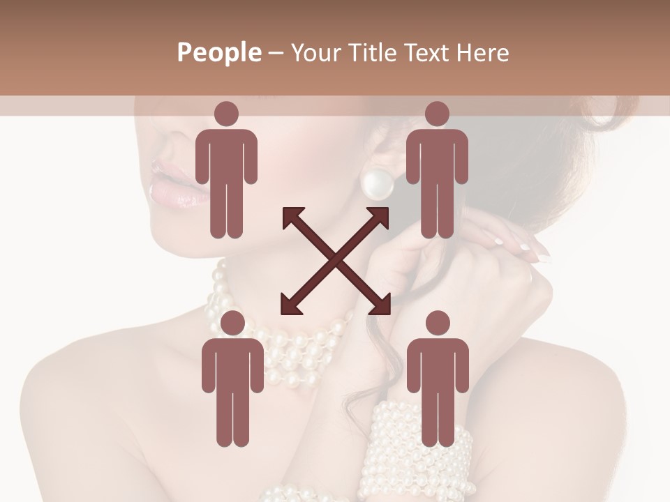 Beauty Posing Woman PowerPoint Template