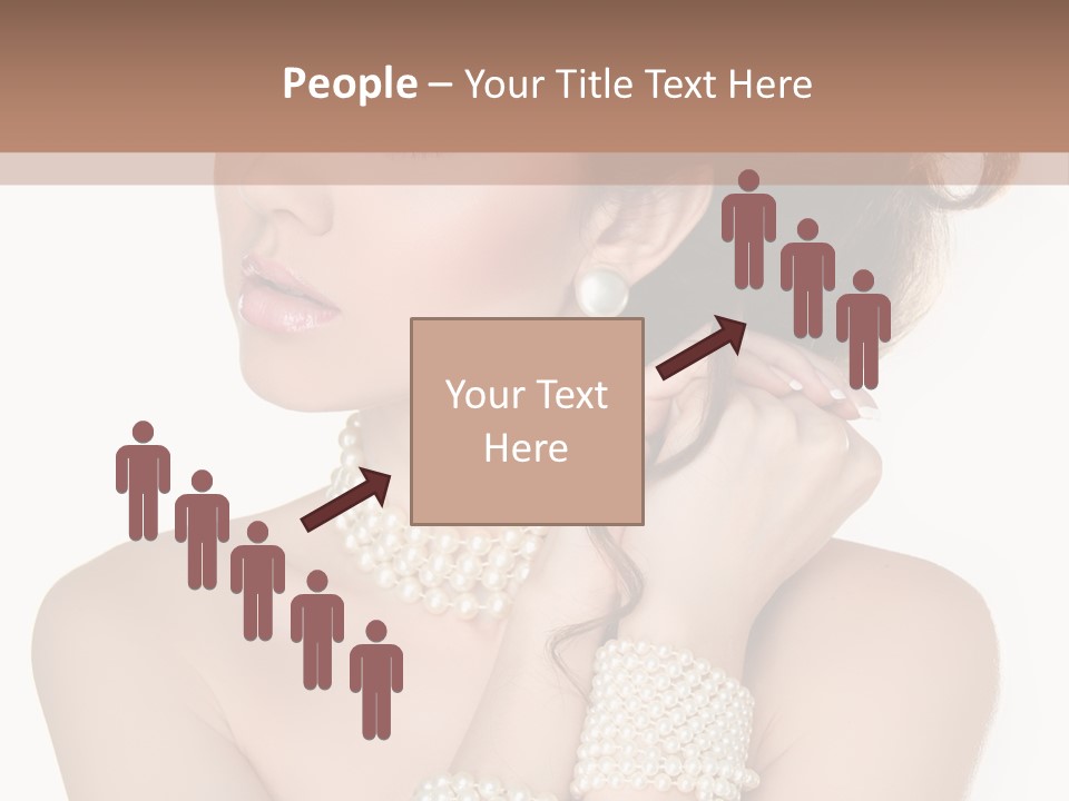 Beauty Posing Woman PowerPoint Template