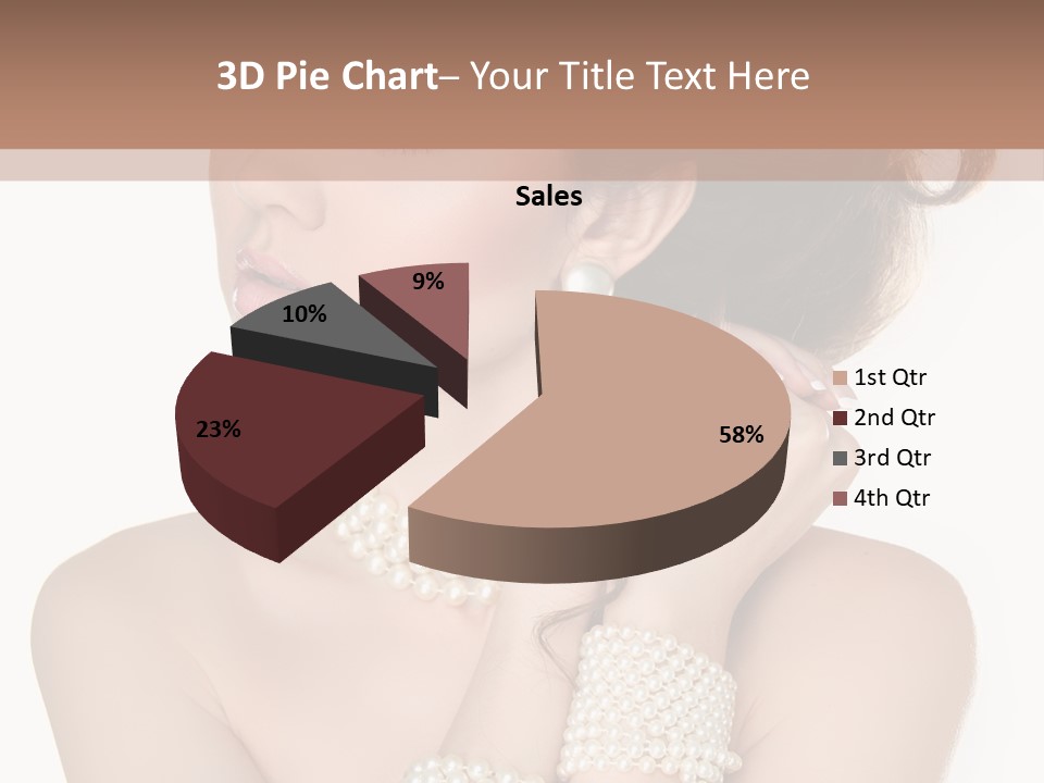 Beauty Posing Woman PowerPoint Template