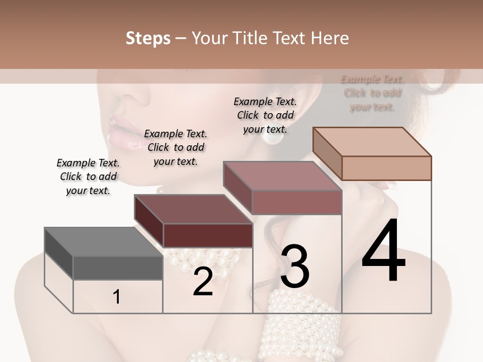 Beauty Posing Woman PowerPoint Template